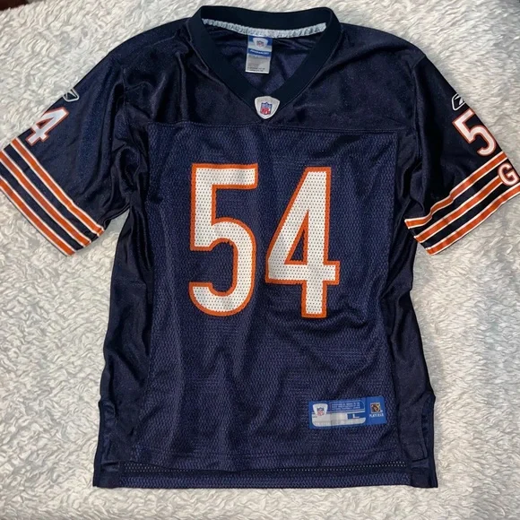 Vintage NFL equipment Reebok Chicago Bears Brian Urlacher jersey retired #54 - Picture 13 of 15